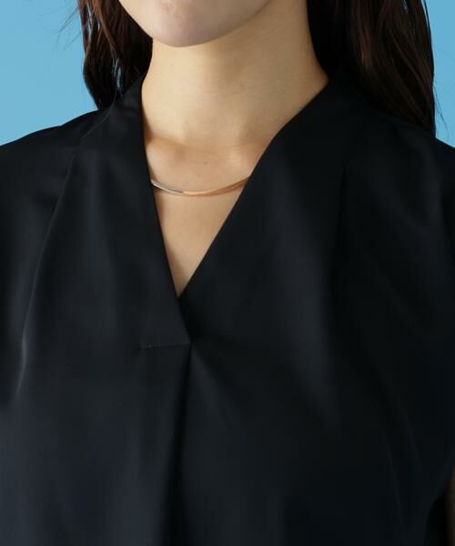 PINKY & DIANNE / ピンキーアンドダイアン シャツ・ブラウス | チョーカー付きＶネックブラウス | 詳細11