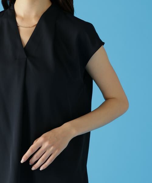 PINKY & DIANNE / ピンキーアンドダイアン シャツ・ブラウス | チョーカー付きＶネックブラウス | 詳細12