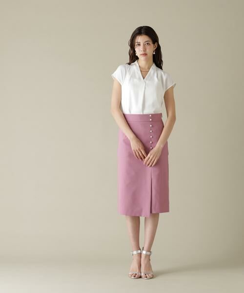 PINKY & DIANNE / ピンキーアンドダイアン シャツ・ブラウス | チョーカー付きＶネックブラウス | 詳細17