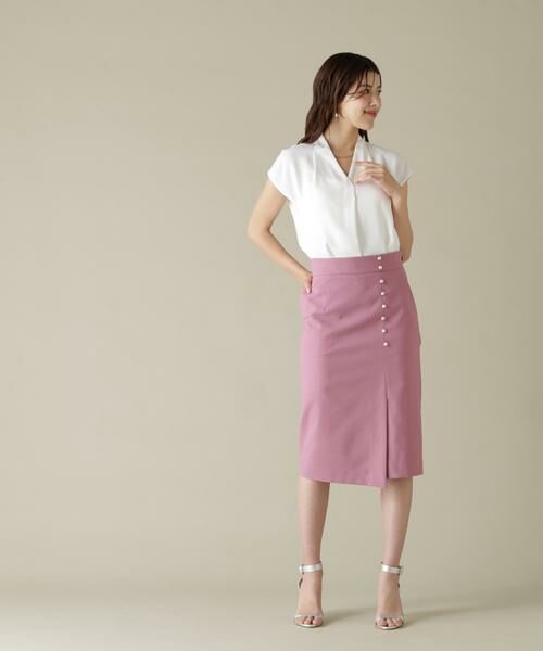 PINKY & DIANNE / ピンキーアンドダイアン シャツ・ブラウス | チョーカー付きＶネックブラウス | 詳細18