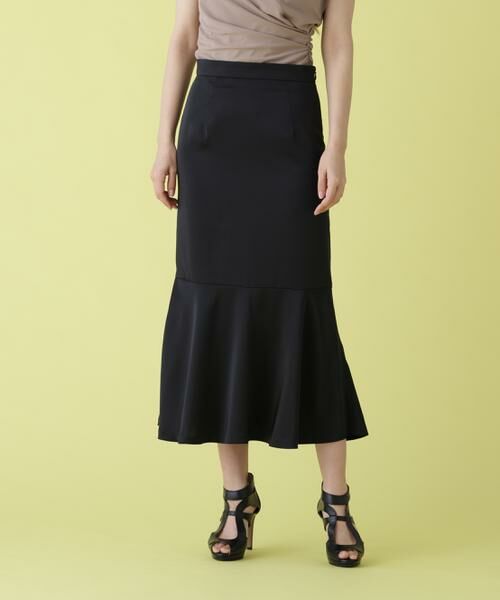 PINKY & DIANNE / ピンキーアンドダイアン スカート | ヴィンテージサテンマーメイドスカート（ブラック）