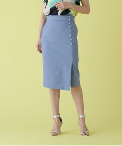 シルバーボタンスカート