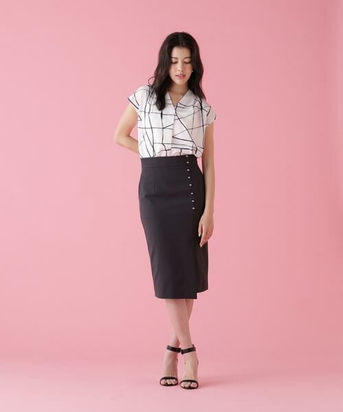 PINKY & DIANNE / ピンキーアンドダイアン スカート | シルバーボタンスカート | 詳細28