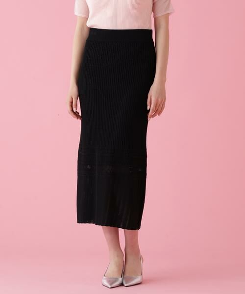 PINKY & DIANNE / ピンキーアンドダイアン スカート | メッシュニットスカート | 詳細2