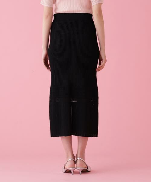 PINKY & DIANNE / ピンキーアンドダイアン スカート | メッシュニットスカート | 詳細8