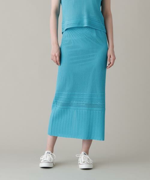 PINKY & DIANNE / ピンキーアンドダイアン スカート | メッシュニットスカート | 詳細14