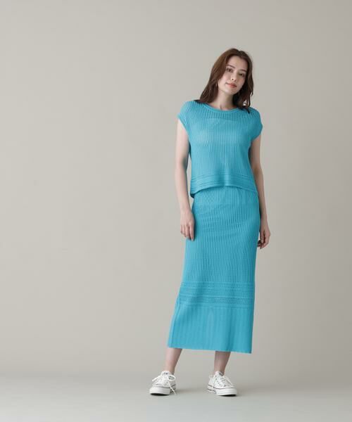 PINKY & DIANNE / ピンキーアンドダイアン スカート | メッシュニットスカート | 詳細15