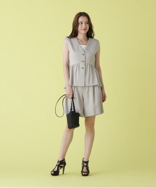 PINKY & DIANNE / ピンキーアンドダイアン パンツ | スラブツイルショートパンツ | 詳細17