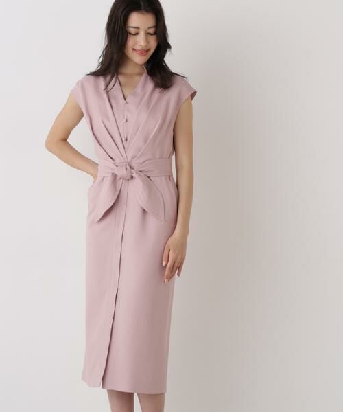 PINKY & DIANNE / ピンキーアンドダイアン ミニ丈・ひざ丈ワンピース | ウエストタックワンピース | 詳細3