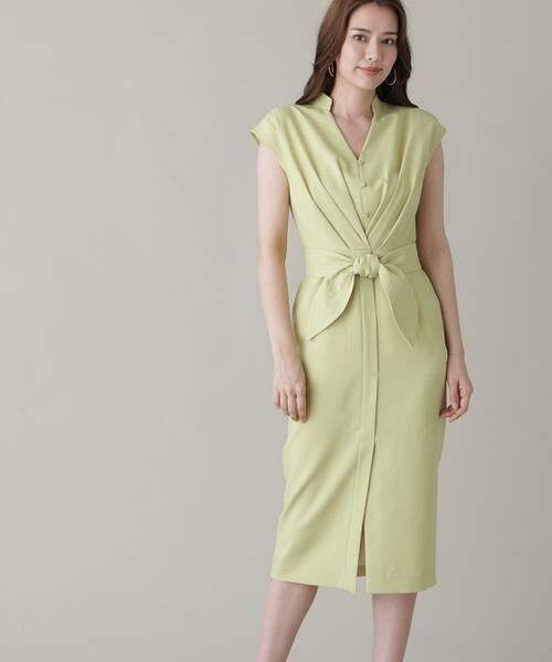 PINKY & DIANNE / ピンキーアンドダイアン ミニ丈・ひざ丈ワンピース | ウエストタックワンピース | 詳細18