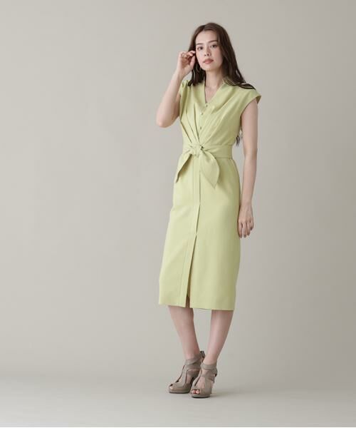 PINKY & DIANNE / ピンキーアンドダイアン ミニ丈・ひざ丈ワンピース | ウエストタックワンピース | 詳細19