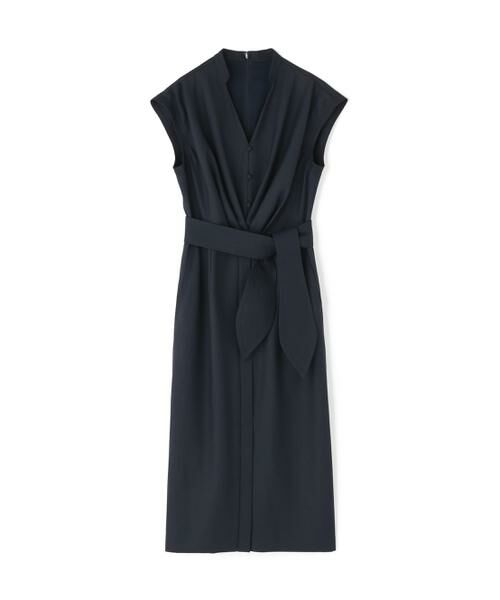 PINKY & DIANNE / ピンキーアンドダイアン ミニ丈・ひざ丈ワンピース | ［美香さん着用］ウエストタックワンピース（ネイビー）