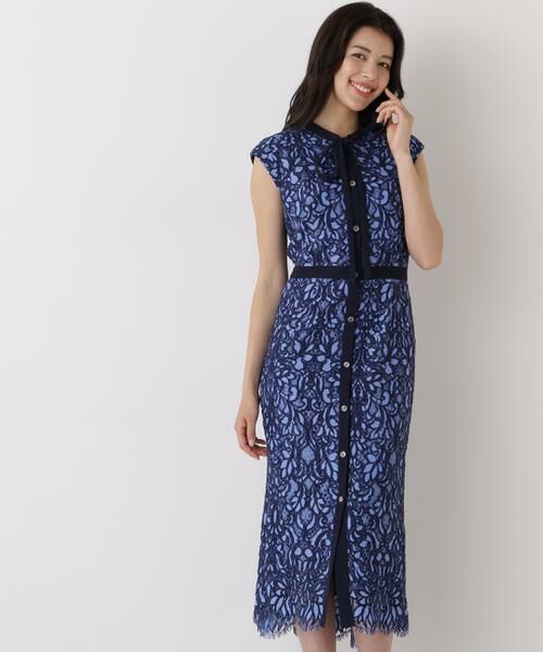 PINKY & DIANNE / ピンキーアンドダイアン ミニ丈・ひざ丈ワンピース | バックマーメイドレースワンピース | 詳細1