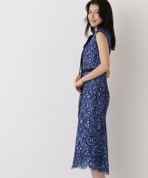 PINKY & DIANNE / ピンキーアンドダイアン ミニ丈・ひざ丈ワンピース | バックマーメイドレースワンピース | 詳細2