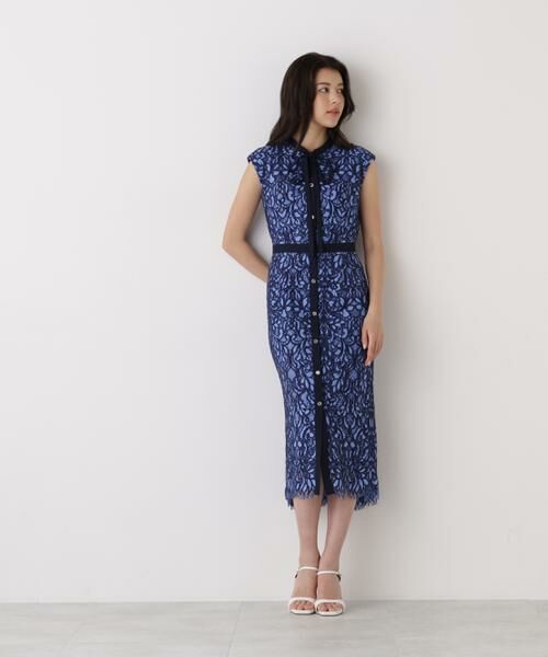 PINKY & DIANNE / ピンキーアンドダイアン ミニ丈・ひざ丈ワンピース | バックマーメイドレースワンピース | 詳細3