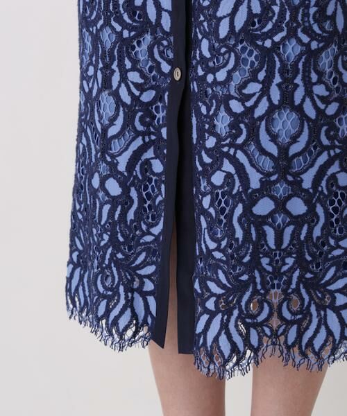 PINKY & DIANNE / ピンキーアンドダイアン ミニ丈・ひざ丈ワンピース | バックマーメイドレースワンピース | 詳細9