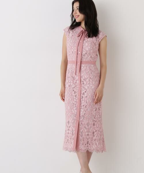 PINKY & DIANNE / ピンキーアンドダイアン ミニ丈・ひざ丈ワンピース | バックマーメイドレースワンピース | 詳細13