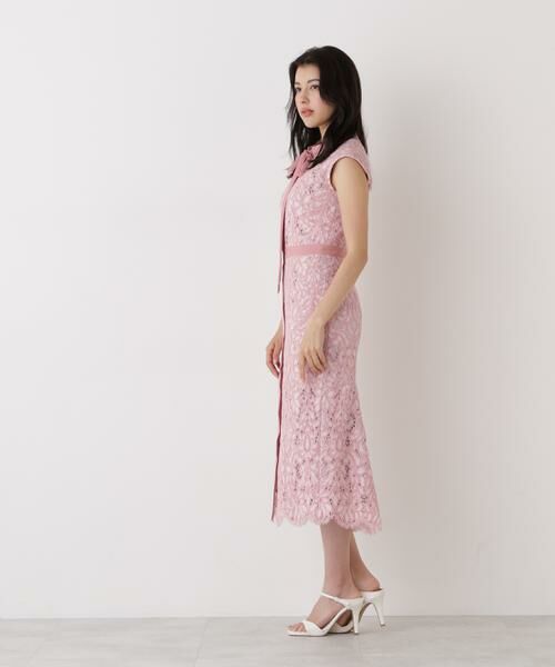 PINKY & DIANNE / ピンキーアンドダイアン ミニ丈・ひざ丈ワンピース | バックマーメイドレースワンピース | 詳細16