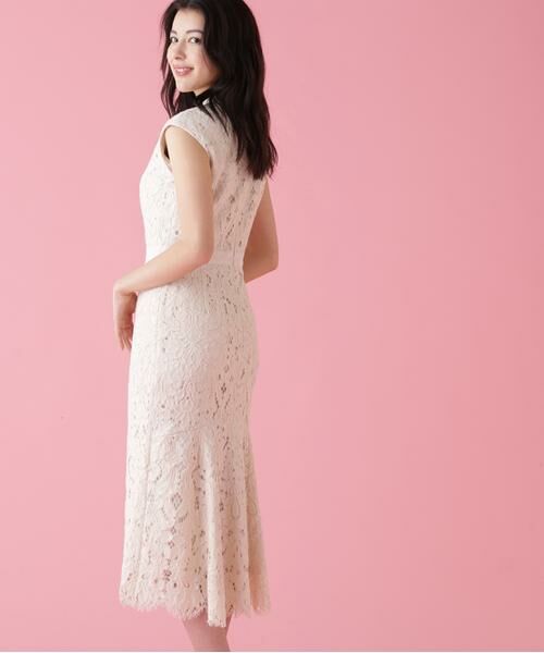 PINKY & DIANNE / ピンキーアンドダイアン ミニ丈・ひざ丈ワンピース | バックマーメイドレースワンピース | 詳細19