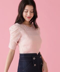 PINKY & DIANNE / ピンキーアンドダイアン ニット・セーター | ラメニットシアーコンビプルオーバー