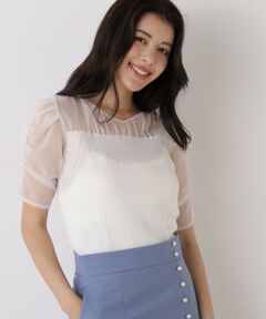 PINKY & DIANNE / ピンキーアンドダイアン ニット・セーター | ラメニットシアーコンビプルオーバー