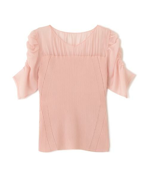 PINKY & DIANNE / ピンキーアンドダイアン ニット・セーター | ラメニットシアーコンビプルオーバー | 詳細1