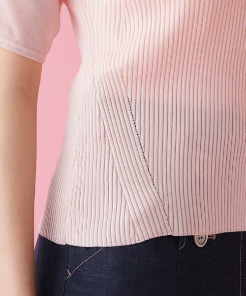 PINKY & DIANNE / ピンキーアンドダイアン ニット・セーター | ラメニットシアーコンビプルオーバー | 詳細11