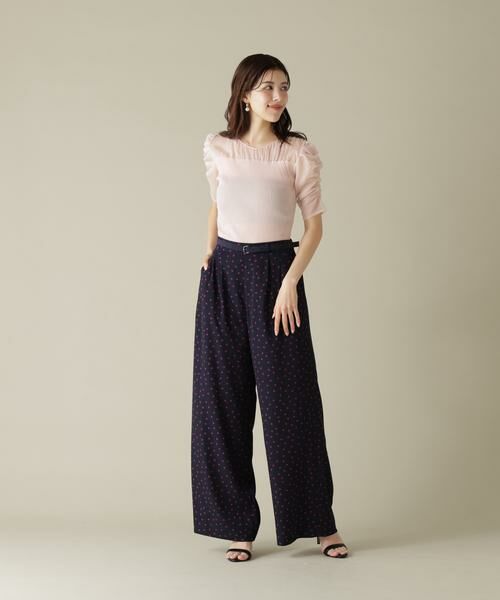 PINKY & DIANNE / ピンキーアンドダイアン ニット・セーター | ラメニットシアーコンビプルオーバー | 詳細6