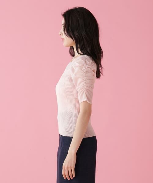 PINKY & DIANNE / ピンキーアンドダイアン ニット・セーター | ラメニットシアーコンビプルオーバー | 詳細7