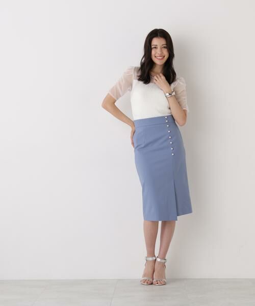 PINKY & DIANNE / ピンキーアンドダイアン ニット・セーター | ラメニットシアーコンビプルオーバー | 詳細15