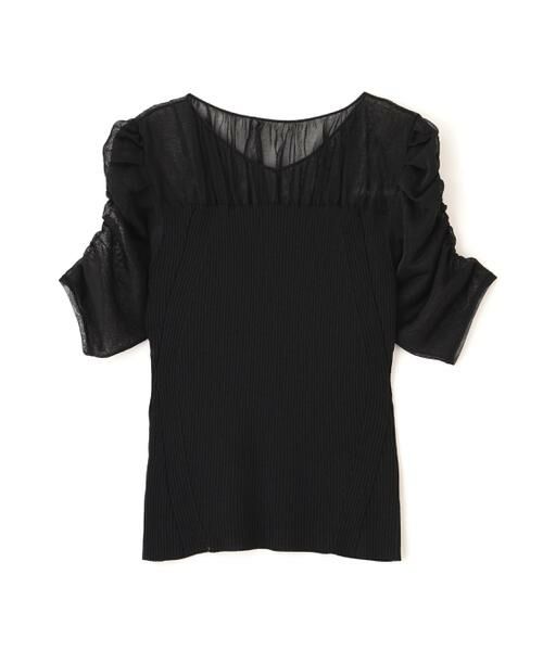 PINKY & DIANNE / ピンキーアンドダイアン ニット・セーター | ラメニットシアーコンビプルオーバー | 詳細19