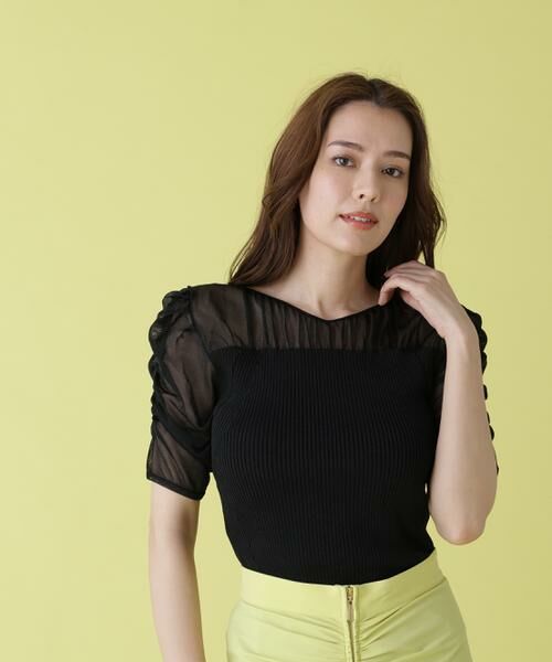 PINKY & DIANNE / ピンキーアンドダイアン ニット・セーター | ラメニットシアーコンビプルオーバー | 詳細21