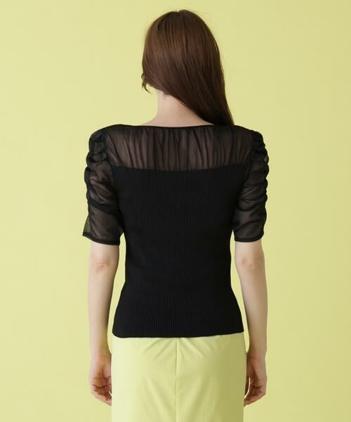 PINKY & DIANNE / ピンキーアンドダイアン ニット・セーター | ラメニットシアーコンビプルオーバー | 詳細25