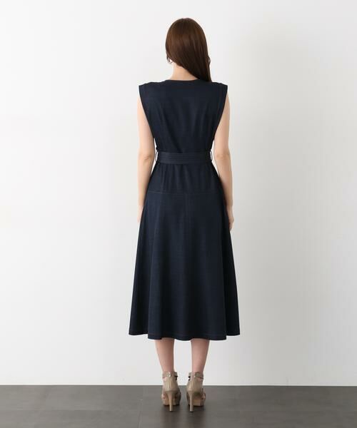 PINKY & DIANNE / ピンキーアンドダイアン ミニ丈・ひざ丈ワンピース | ［追加生産予約］フロントファスナーデニムワンピース | 詳細10