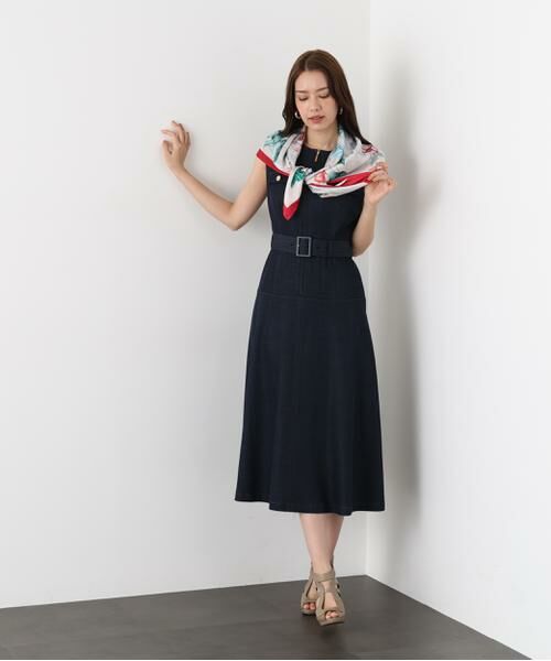 PINKY & DIANNE / ピンキーアンドダイアン ミニ丈・ひざ丈ワンピース | ［追加生産予約］フロントファスナーデニムワンピース | 詳細8