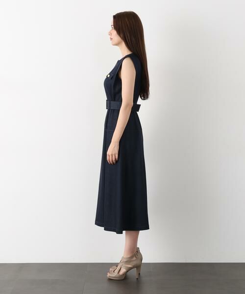 PINKY & DIANNE / ピンキーアンドダイアン ミニ丈・ひざ丈ワンピース | ［追加生産予約］フロントファスナーデニムワンピース | 詳細9