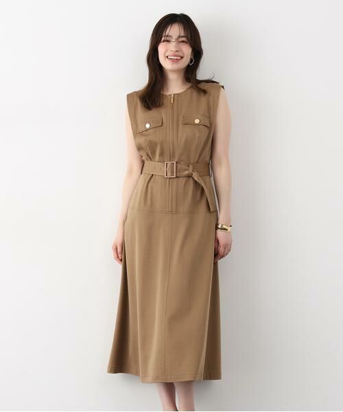 PINKY & DIANNE / ピンキーアンドダイアン ミニ丈・ひざ丈ワンピース | ［追加生産予約］フロントファスナーデニムワンピース | 詳細18