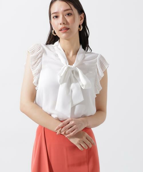 PINKY & DIANNE / ピンキーアンドダイアン シャツ・ブラウス | ［WEB限定/店舗限定］ブライト楊柳プリーツスリーブブラウス | 詳細21