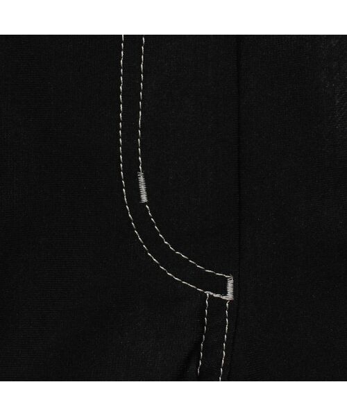 PISANO / ピサーノ ショート・ハーフ・半端丈パンツ | 裾切り替えデニム風プリントストレッチパンツ | 詳細11