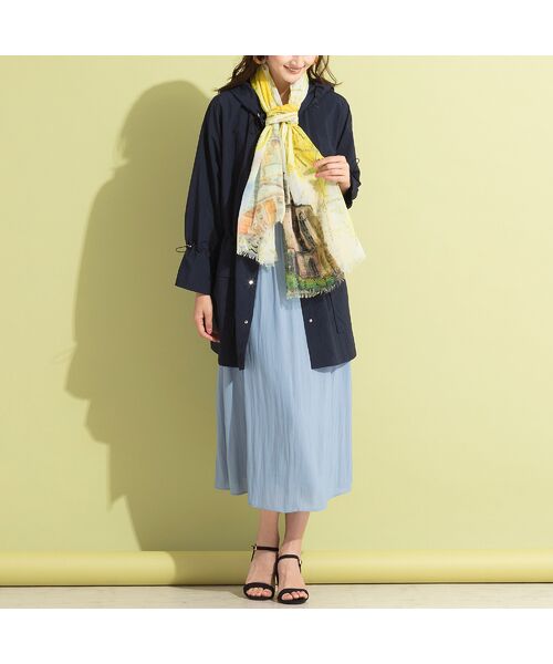 水彩風ヨーロッパの街並みストール マフラー ショール スヌード ストール Pisano ピサーノ ファッション通販 タカシマヤファッション スクエア