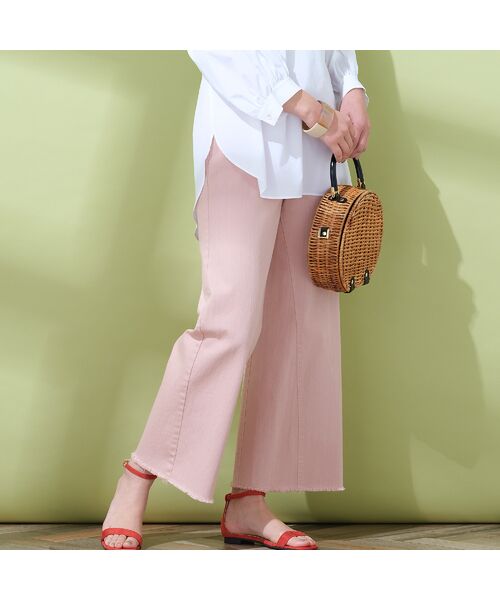 セール ９ ５オンスデニム 裾フリンジワイドデニム その他パンツ Pisano ピサーノ ファッション通販 タカシマヤファッションスクエア