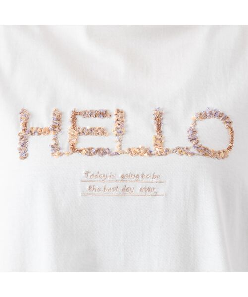 PISANO / ピサーノ カットソー | 『ＨＥＬＬＯ』刺繍カットソー | 詳細8