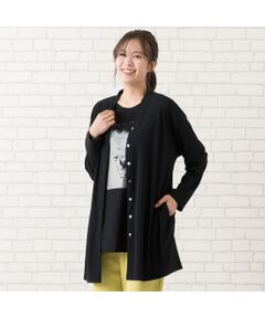 未使用　ピサーノ　羽織り　コート FIR MUM フィル マム 40/1 オーガニックコットン 強撚ウェザー