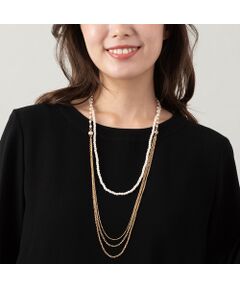 PISANO / ピサーノ ネックレス・ペンダント・チョーカー | パール調×ゴール調チェーンネックレス