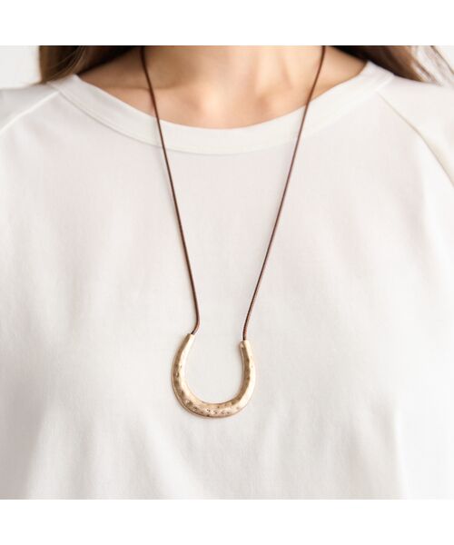 PISANO / ピサーノ ネックレス・ペンダント・チョーカー | Ｕ字型モチーフコードネックレス | 詳細5