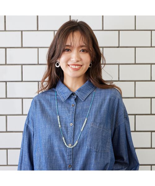 シードビーズロングネックレス （ネックレス・ペンダント