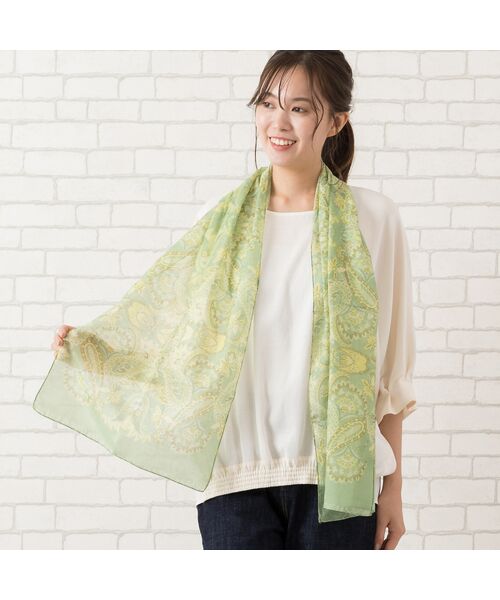 PISANO / ピサーノ マフラー・ショール・スヌード・ストール | ペイズリープリントストール | 詳細8
