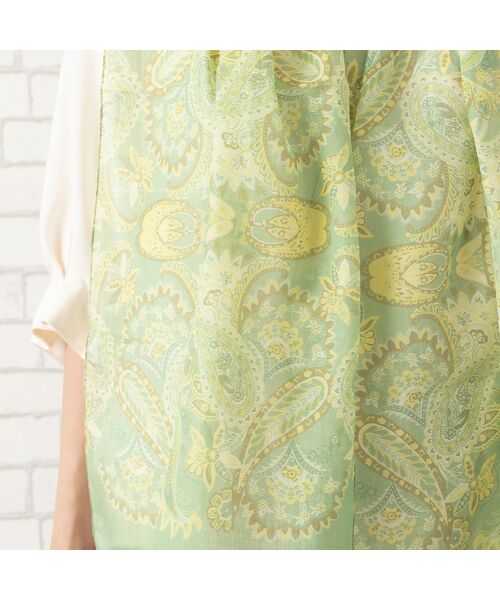 PISANO / ピサーノ マフラー・ショール・スヌード・ストール | ペイズリープリントストール | 詳細10