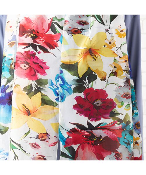 PISANO / ピサーノ マフラー・ショール・スヌード・ストール | フラワープリントストール | 詳細5