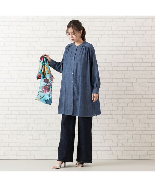 PISANO / ピサーノ マフラー・ショール・スヌード・ストール | フラワープリントストール | 詳細9